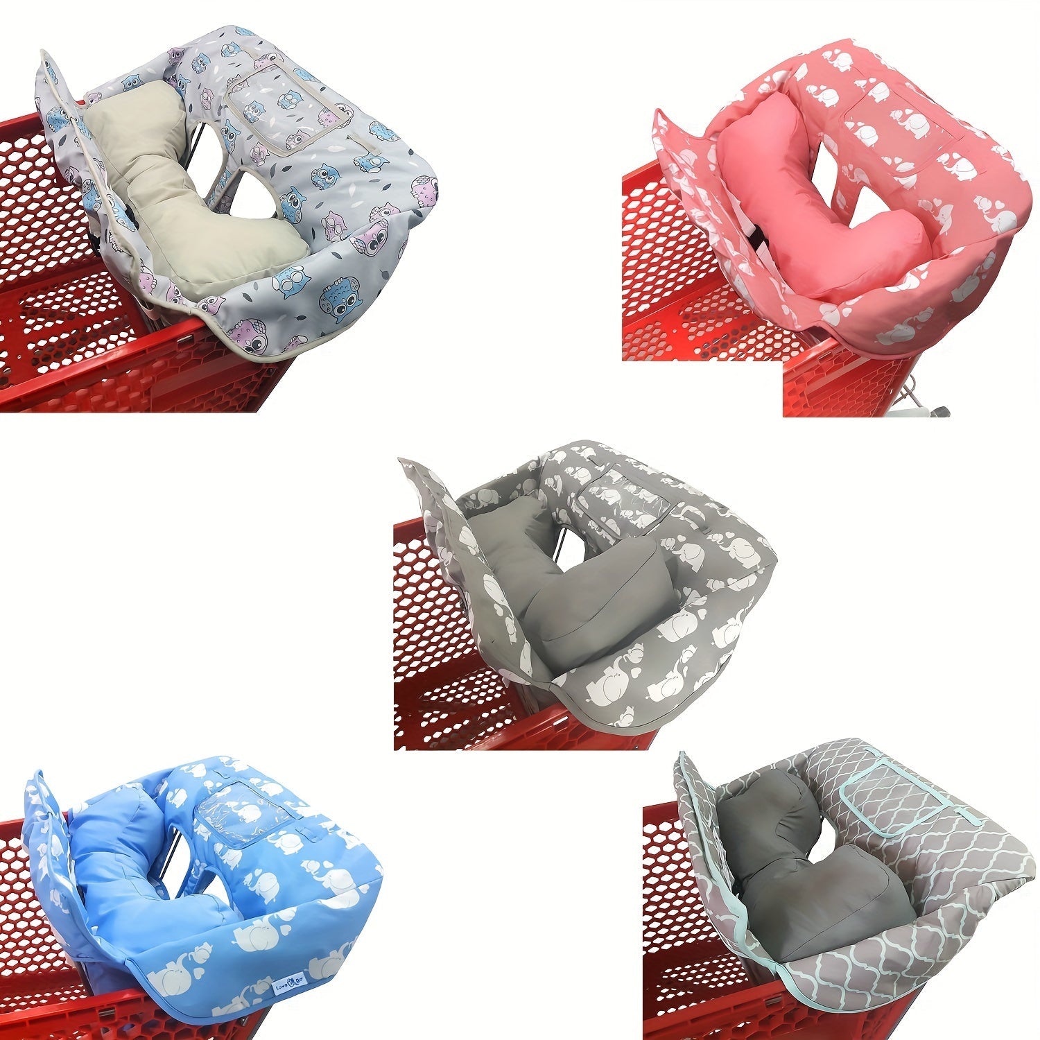 Protective Cushion for Shopping Carts, High Chairs, and Portable Cover Pad