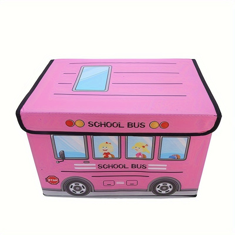 Cartoon Storage Box: A Versatile and Foldable Organizational Solution for Clothes, Toys, and Household Items in Bedrooms, Bathrooms, Closets, and Schools.