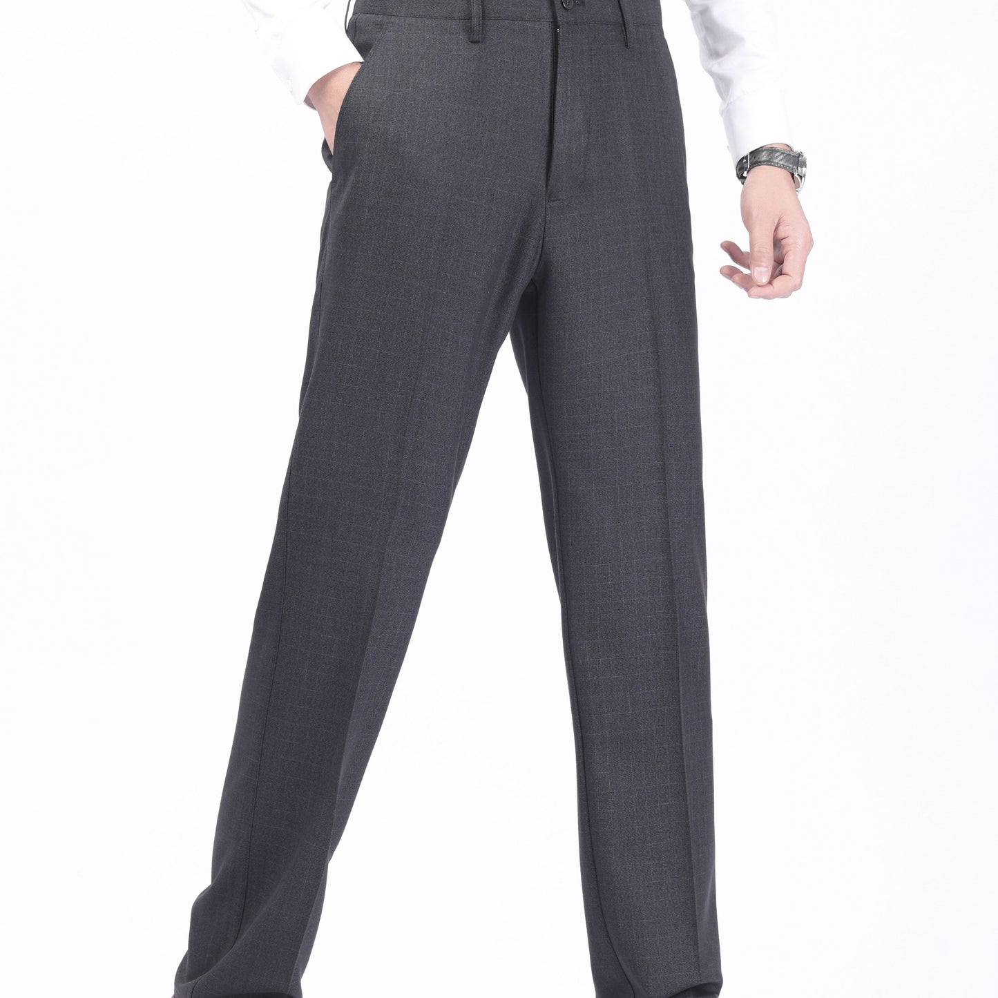 Large Men's Solid Color Business Pants