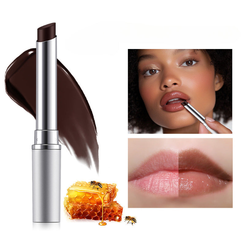 INTERVERFINAL Honey Kiss Hydrating Lip Balm with Vitamin E - Matte finish, Brown shades for all skin types.