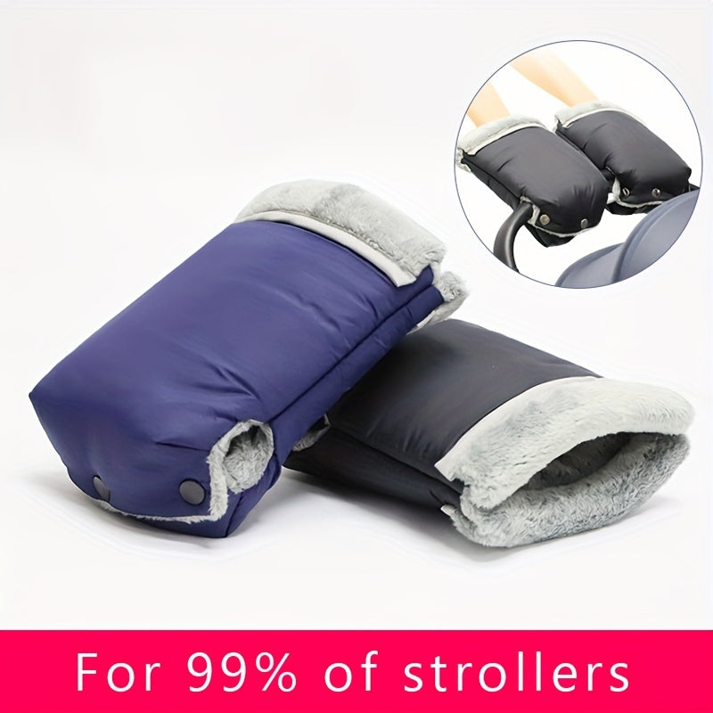 Stay warm and cozy on your stroller outings with this pair of windproof gloves. These frostproof mittens are designed to keep your hands toasty while pushing your little one around. The waterproof and thick plush lining provides an extra layer of warmth