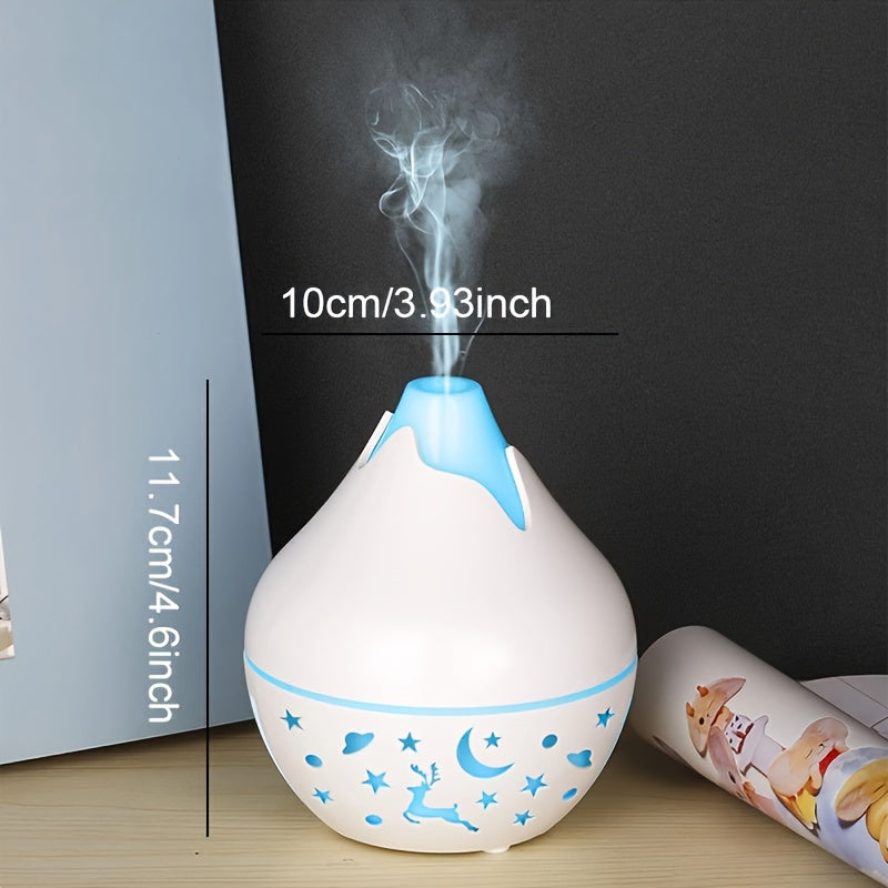 YAIAWISU USB-Powered Portable Humidifier & Aromatherapy Diffuser - Ideal for Bedrooms & Offices, Cool Mist, Stylish Plastic Design.