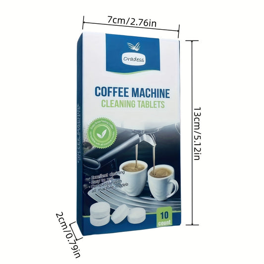 Clean your coffee machine with our convenient cleaning tablets! Available in sets of 8 or 10, these tablets effectively remove pipe grease, scale, and residue. Perfect for fully automatic, semi-automatic, espresso, and capsule coffee machines.