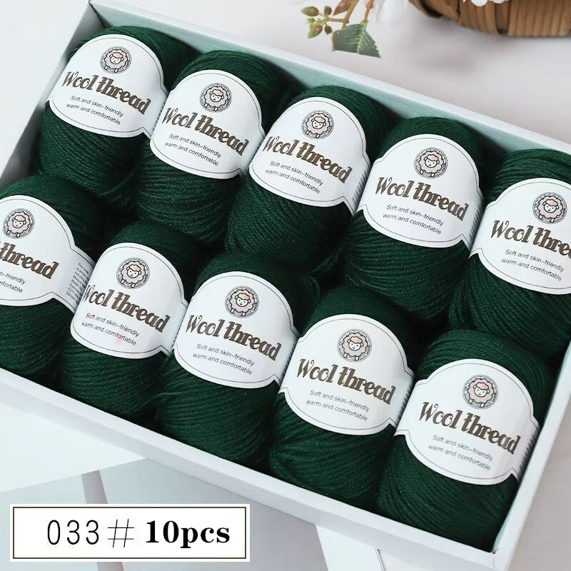 10pcs of Australian Wool Yarn [Approx. 500G/10 Balls Per Pack], Ideal for Crocheting Sweaters, Coats, Vests, Scarves, Hats, and DIY Knitwear, Soft, Warm, and Easy to Knit.