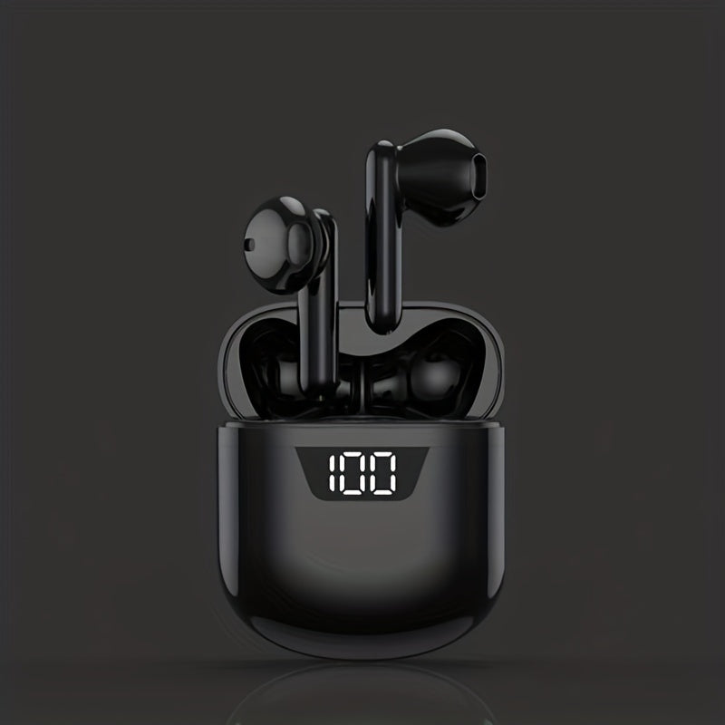 Sports wireless earbuds with microphone for Android and iOS phones.