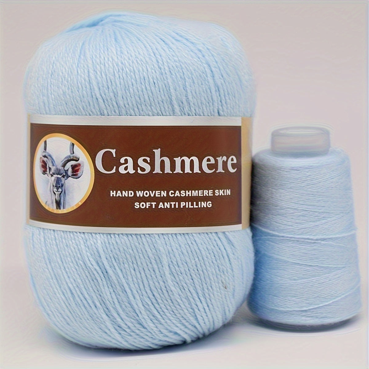 5 hand-woven cashmere blend yarns, 70% pure cashmere, 320m/350yd each in large (50g) & small (20g) skeins. Soft, anti-pilling for crochet & knitting. Ideal for scarves, sweaters, shawls in