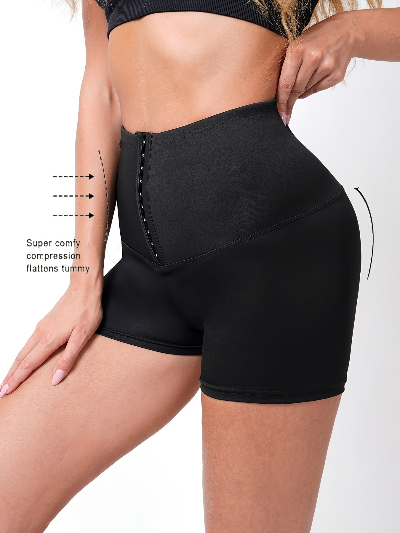 High waist corset shapewear shorts for women, offering tummy control and butt lifting benefits.