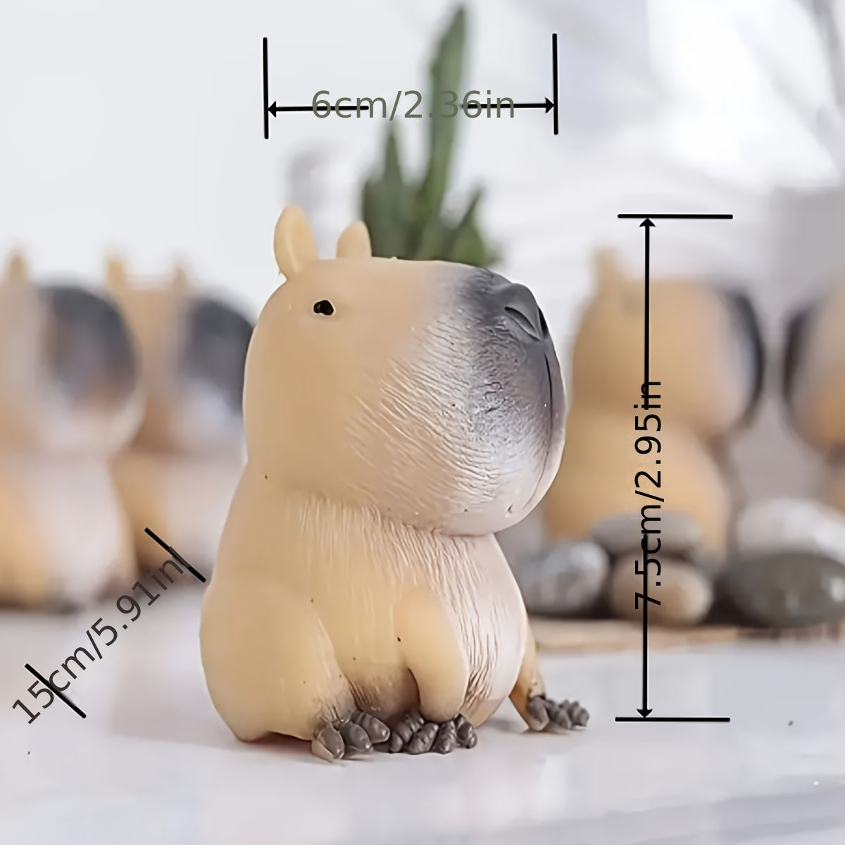 Capybara Relax Toy: Quick Bounce, Durable TPR Material, Novelty Animal Design for Fun & Relaxation, Perfect Gift or Classroom Reward