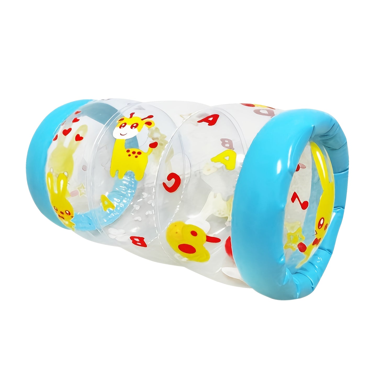 Promote Crawling and Early Development with Baby Crawling Toys, Featuring a Roller with Rattle and Ball, Adorable Animal Design for Enhanced Gross Motor Skill Development.