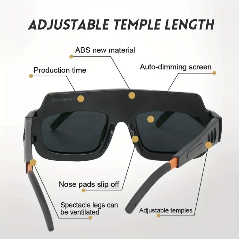 Automatic light-adjusting welding glasses for welders provide color-changing welding protection and labor protection. These UV argon arc welding glasses offer eye protection against strong