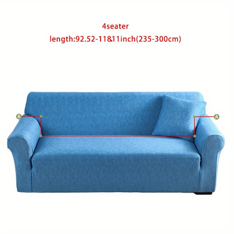 Sofa cover with elastic spandex for lounge chair, available in various sizes.