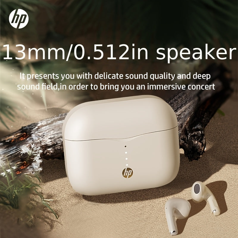 HP Wireless Earbuds with 30+ hours battery, touch control, mic, Type-C charging. Compatible with Apple & Android.