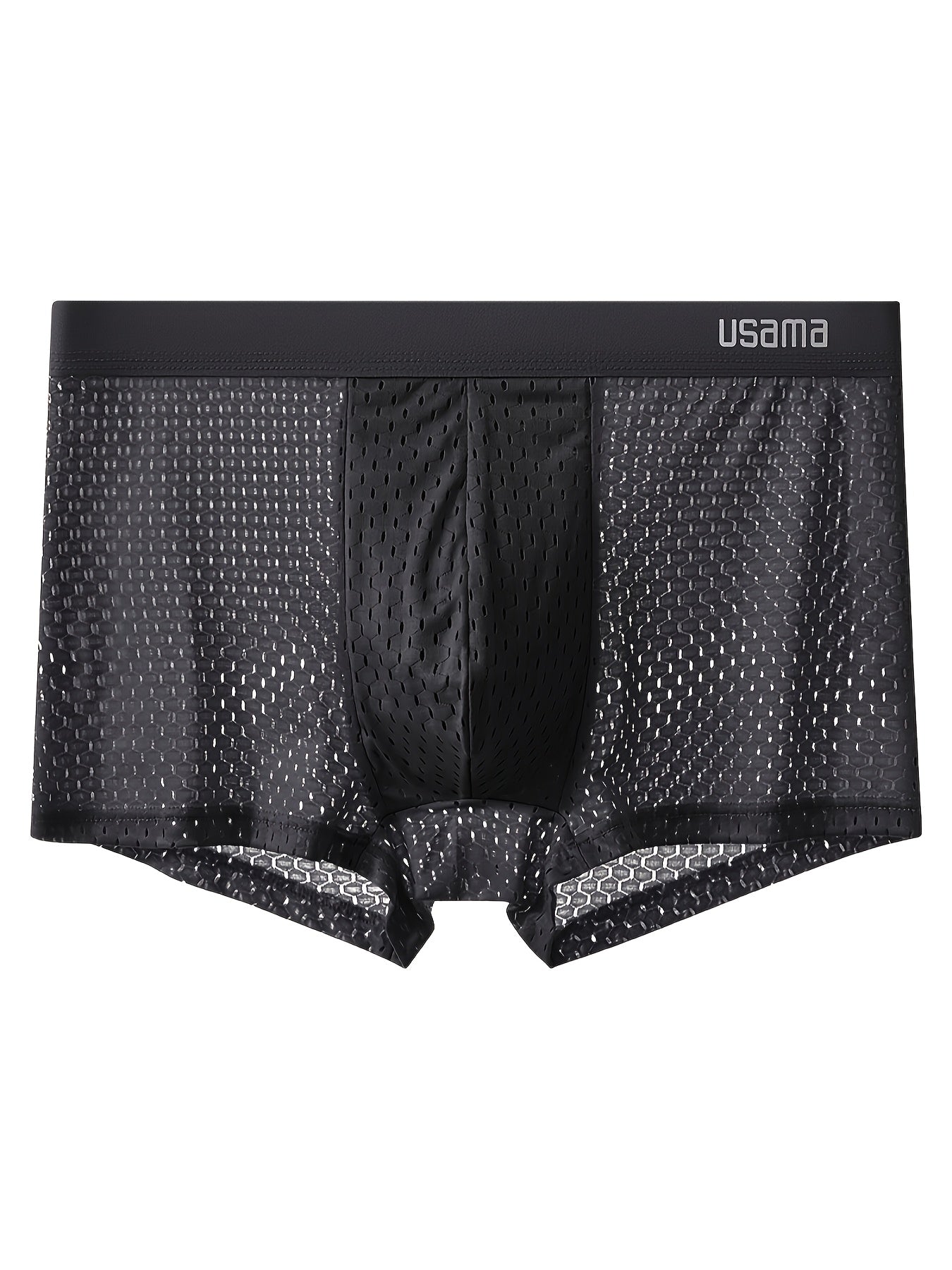 4 ultra-thin boxer briefs for men made of breathable, stretchy nylon for sports and casual wear.