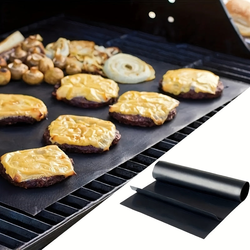 Square Gas Stove Protector Mat - Easy to Clean, Resistant to High Temperatures, Stain & Oil Repellent, Non-Stick Barbecue Grill Pad for Oven and Microwave - Made of Durable Fiberglass Teflon, Stove Top Protectors