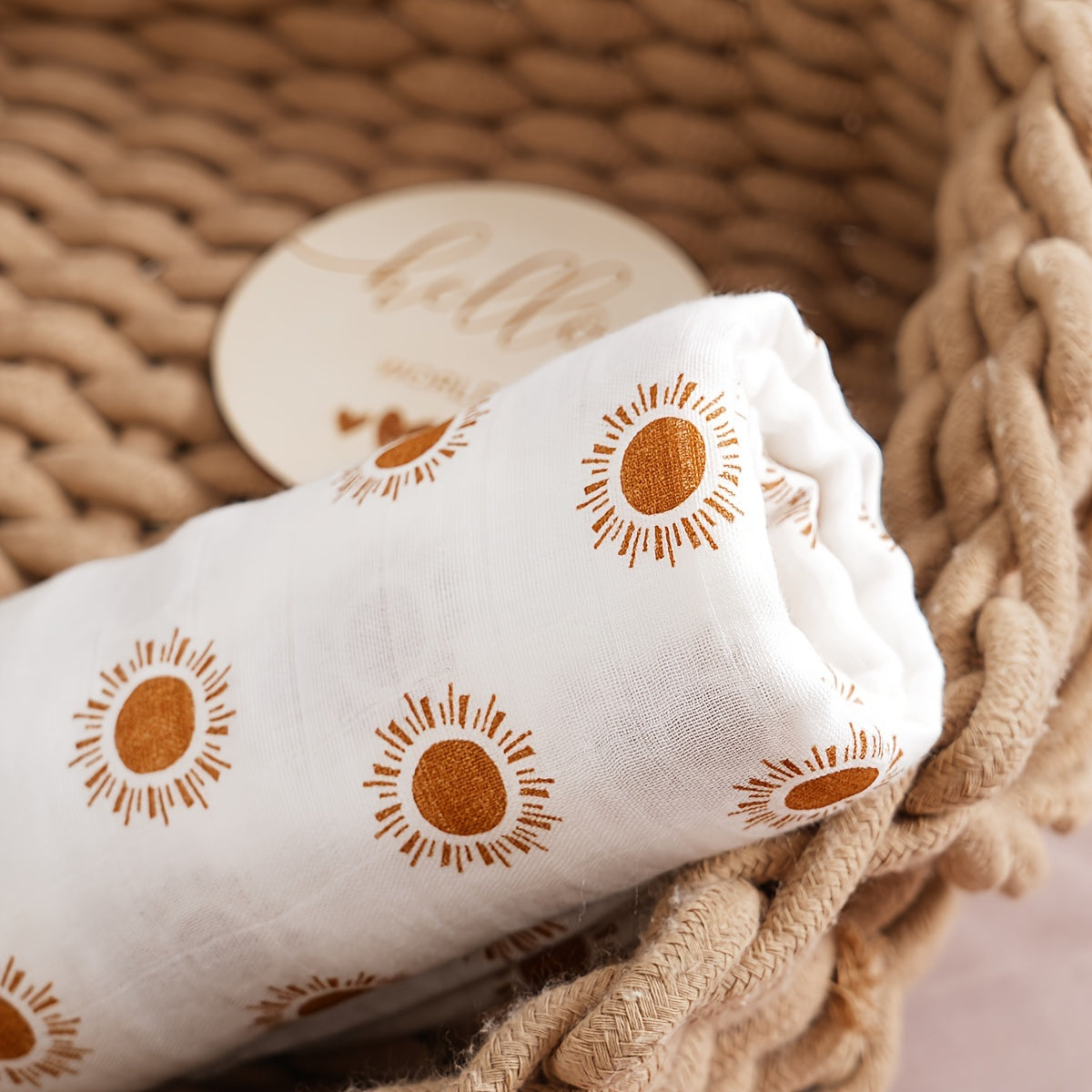 Newborn Bamboo Cotton Swaddle Blanket - Soft, Breathable, and Thin Wrap for Baby Delivery Room