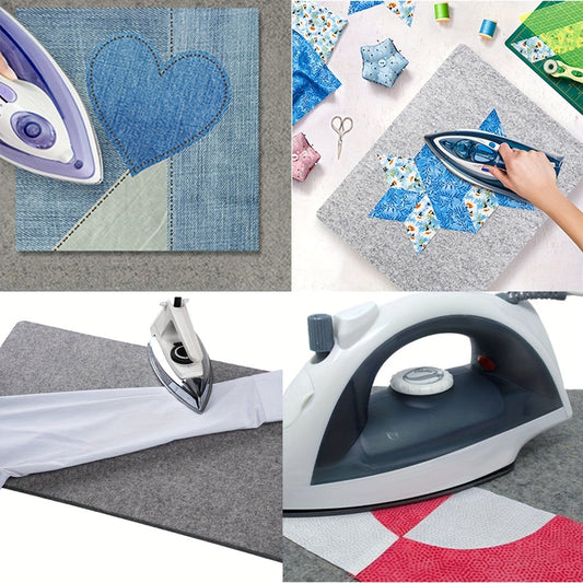 Durable Ironing Station Accessory: Premium Felt Ironing Mat for Quilting - Heat-Resistant Pressing Pad with Leaf Design, Perfect for Sewing & Quilting Projects