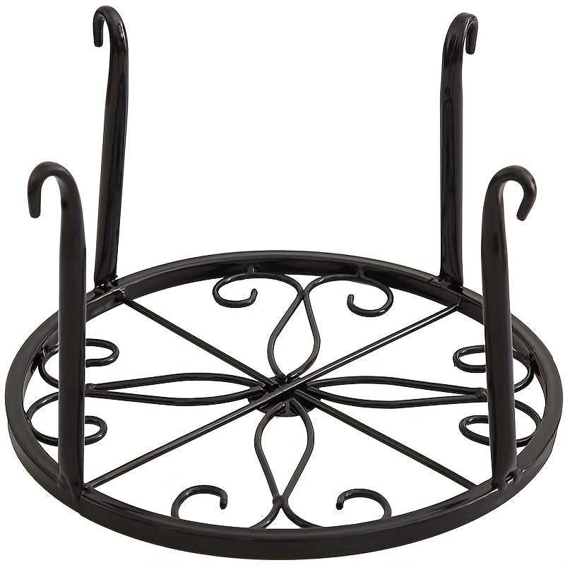 2 heavy duty rustproof iron plant stands for indoor/outdoor use.