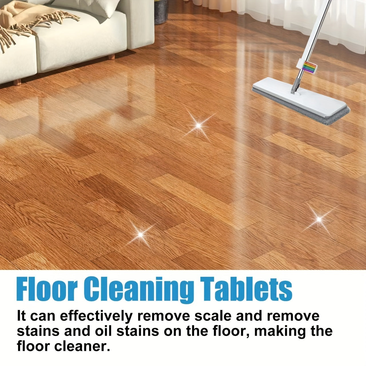 Floor cleaning sheets for multiple surfaces - ideal for polishing tile and wood floors and removing stains in your home.