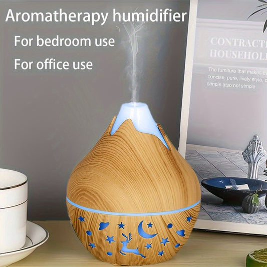 YAIAWISU USB-Powered Portable Humidifier & Aromatherapy Diffuser - Ideal for Bedrooms & Offices, Cool Mist, Stylish Plastic Design.