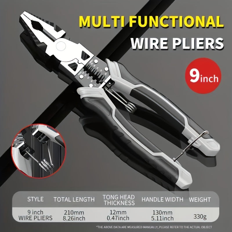 Versatile diagonal needle nose pliers for various hardware tasks, wire cutting, and electrical work.