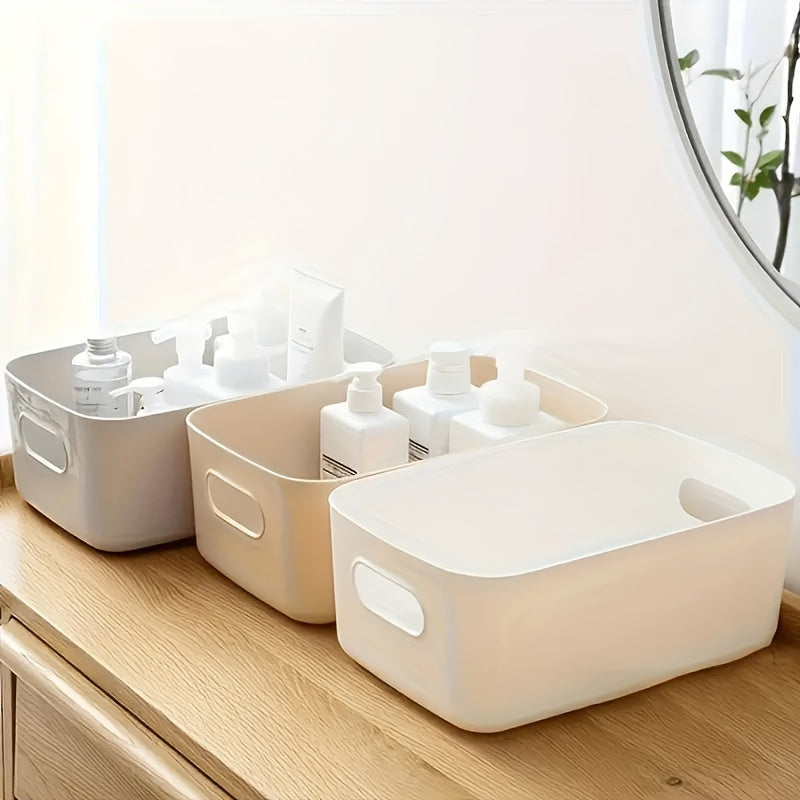 Set of 4 Cosmetic Storage Boxes for Desktop, Wardrobe, Household, Kitchen, Bathroom, Bedroom, and Office. Versatile Storage Solution for Trinkets, Underwear, and Household Supplies.