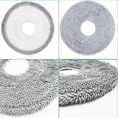 The Dreame 4-Pack Robot Vacuum Mop Pads are designed to be compatible with various models including L10s Pro Ultra Heat, X40 Ultra, X30 Ultra, L10s Pro Gen 2, X30 Pro Plus, X30 Pro Ultra, L20 Ultra, L10s Ultra, L10s Plus, and L10 Prime. These washable