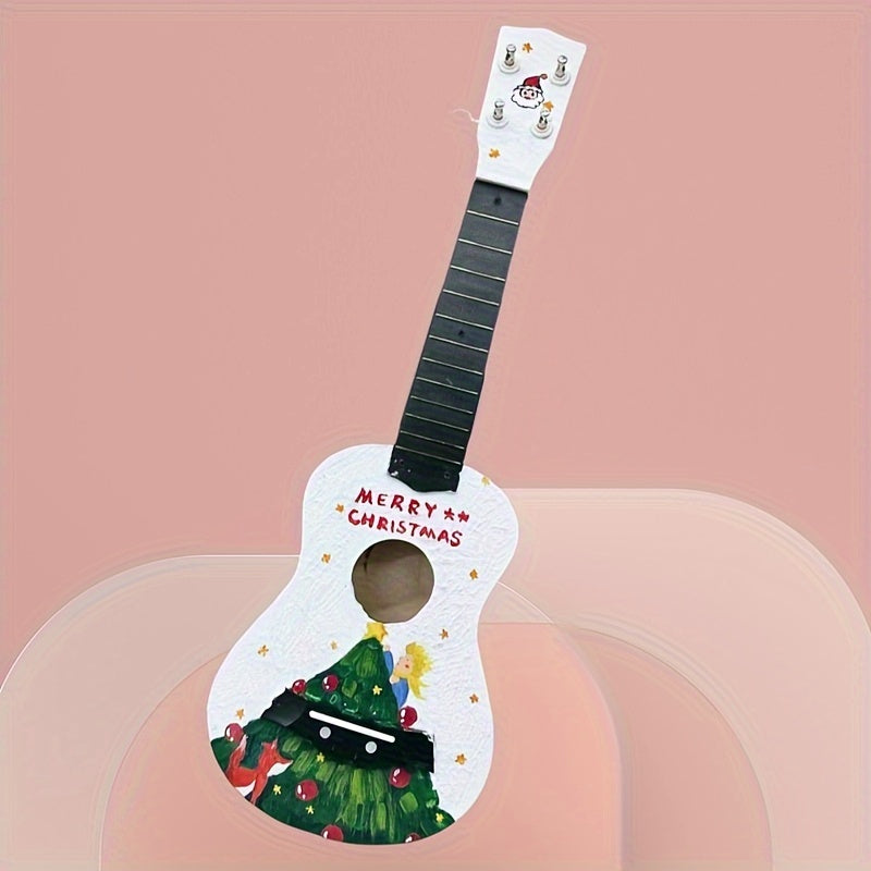 Build your own ukulele with DIY kit, includes basswood body, fretboard, and panel. Perfect for beginners and enthusiasts to customize with paintable surface.