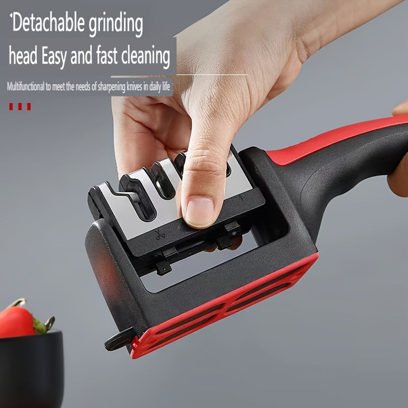 Versatile Handheld Knife Sharpener: Sturdy, Lightweight, and Convenient - Ideal for Everyday Kitchen Tasks