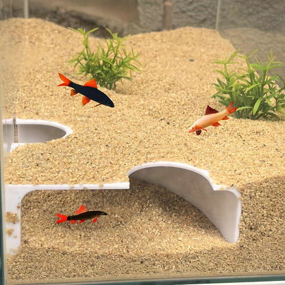 Fish Tank Cave Tunnel made of ABS Plastic with Observation Window for Fish Game and Resting Room, Aquarium Decor, Pet Supplies