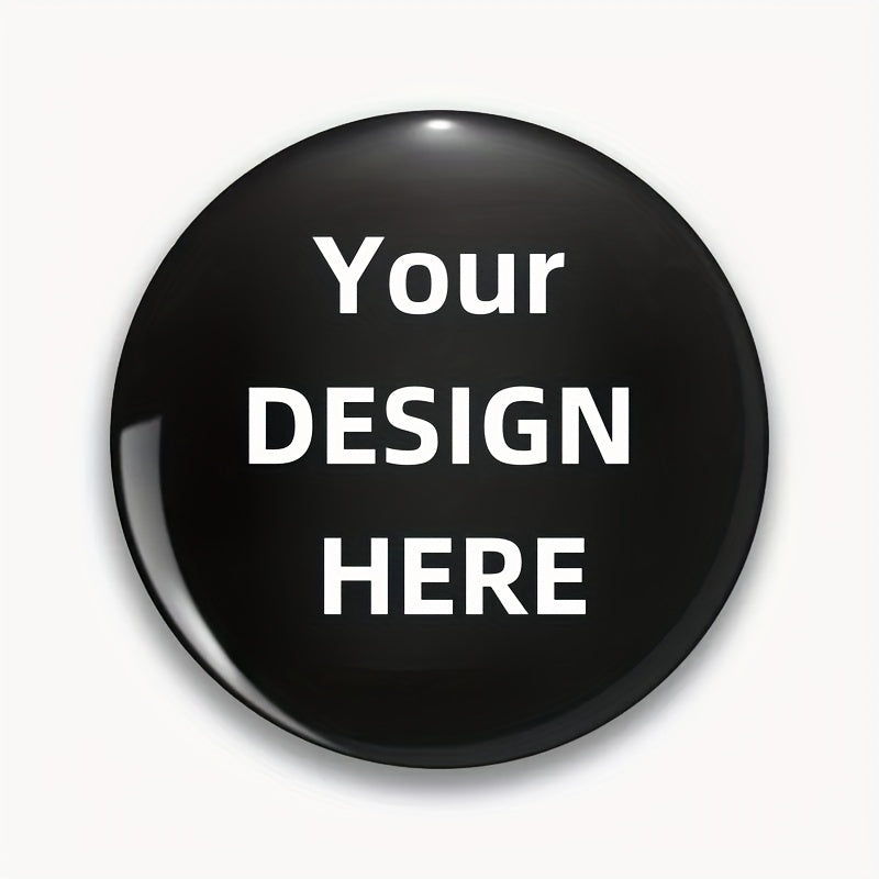 Customized Men's Brooch - Create Your Own Text & Image - Perfect for Promotions, Work, Birthdays & Christmas presents - Stylish Addition to Bags, Hats & Clothing, Great for the Holiday Season