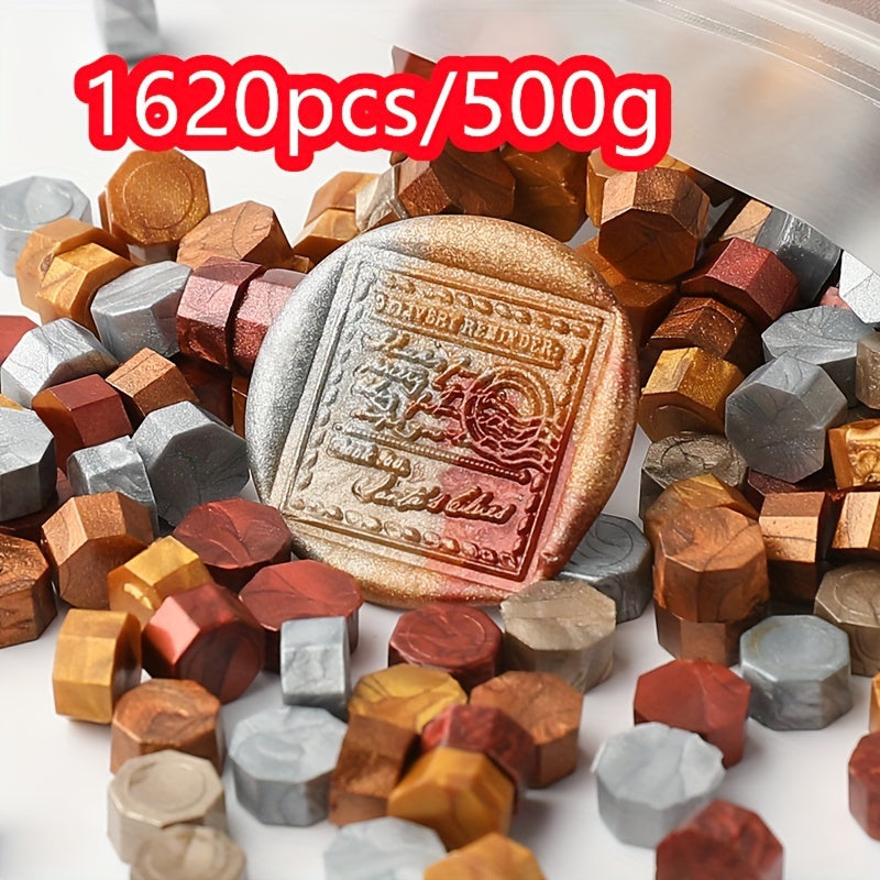 1620pcs/500g Octagonal wax particles for envelope special mud DIY gift box sealing wax retro bulk sealing wax particle