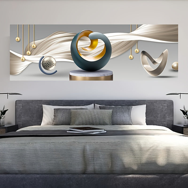 Modern Abstract Line Canvas Poster - Ideal for Bedroom, Living Room, Corridor - Winter Wall Decor and Room Decoration.