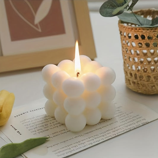 Aromatherapy cube candles for room and home decor, ideal for birthday, holiday, wedding, or bridesmaids gifts.