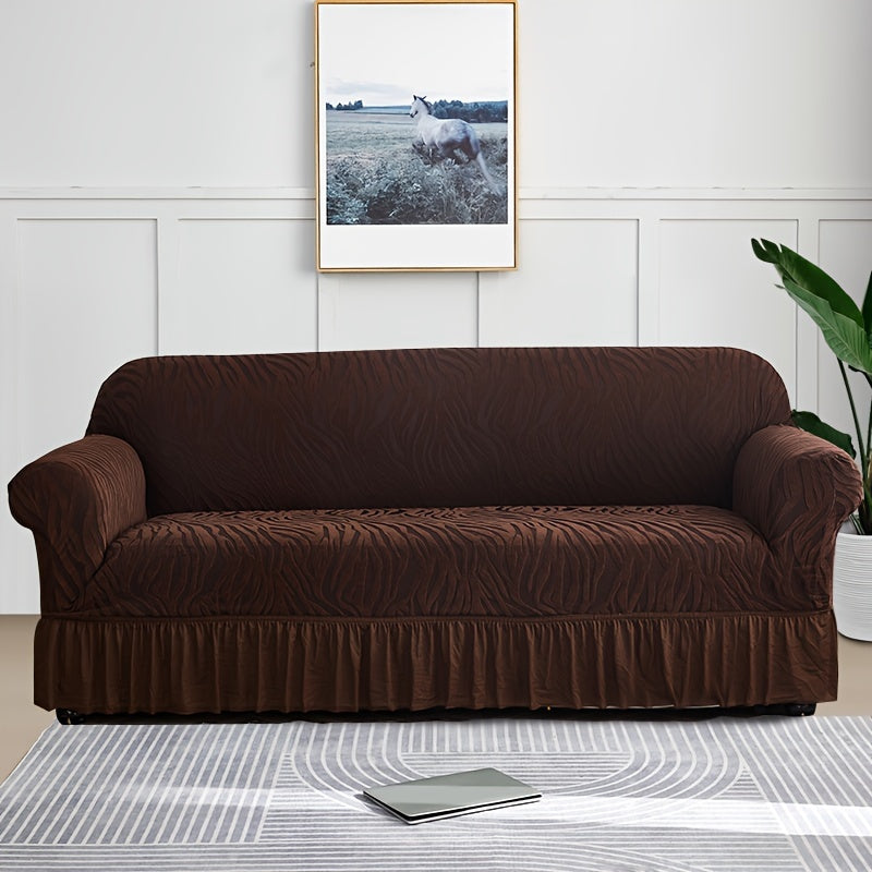 Dustproof sofa slipcover for all seasons, universal fit for couches, protects furniture in home decor.