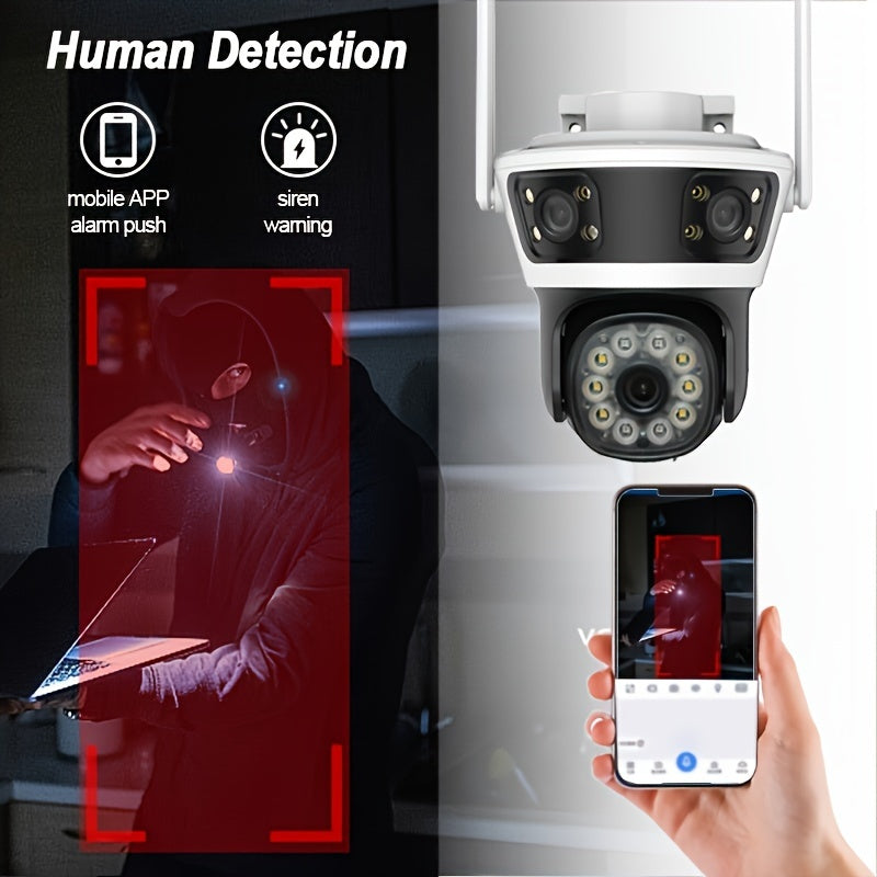 Get the ultimate Wireless Security Camera featuring Night Vision and 2-way Talk - the perfect gift for birthdays, Easter, President's Day and for boyfriends or girlfriends. This Cameras Security Wireless comes with no power source included and does not