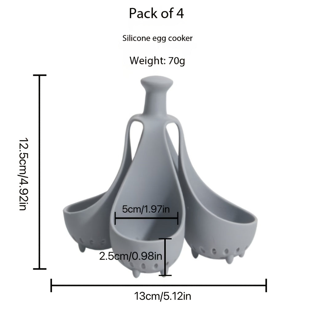 Держатель для яиц из силикона вмещает 6 яиц, не разбивается, герметичный, материал пищевого качества, идеальный кухонный гаджет для варки яиц вкрутую и подготовки салатов, удобное решение для хранения в холодильнике.