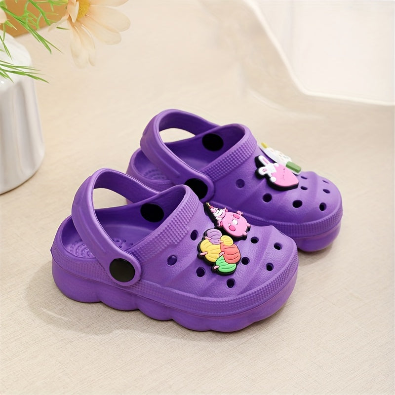 Children's Croc-style EVA slides: lightweight, durable, all-season sandals for ages 14 and under.