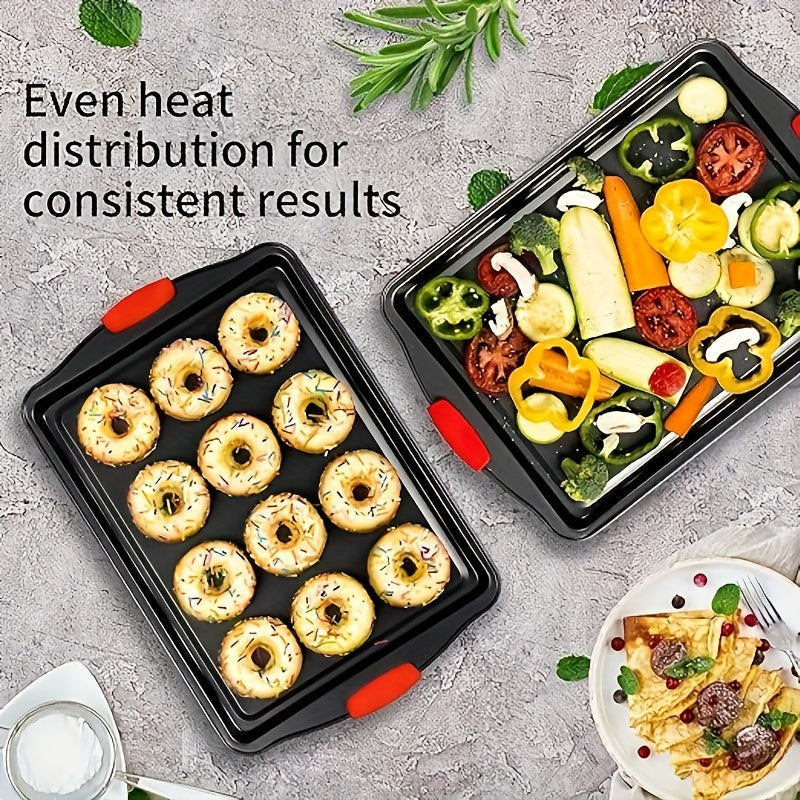 1 piece/set of baking sheet made from carbon steel. This non-stick cookie sheet comes with grilling trays, oven accessories, baking tools, and other kitchen gadgets and accessories.