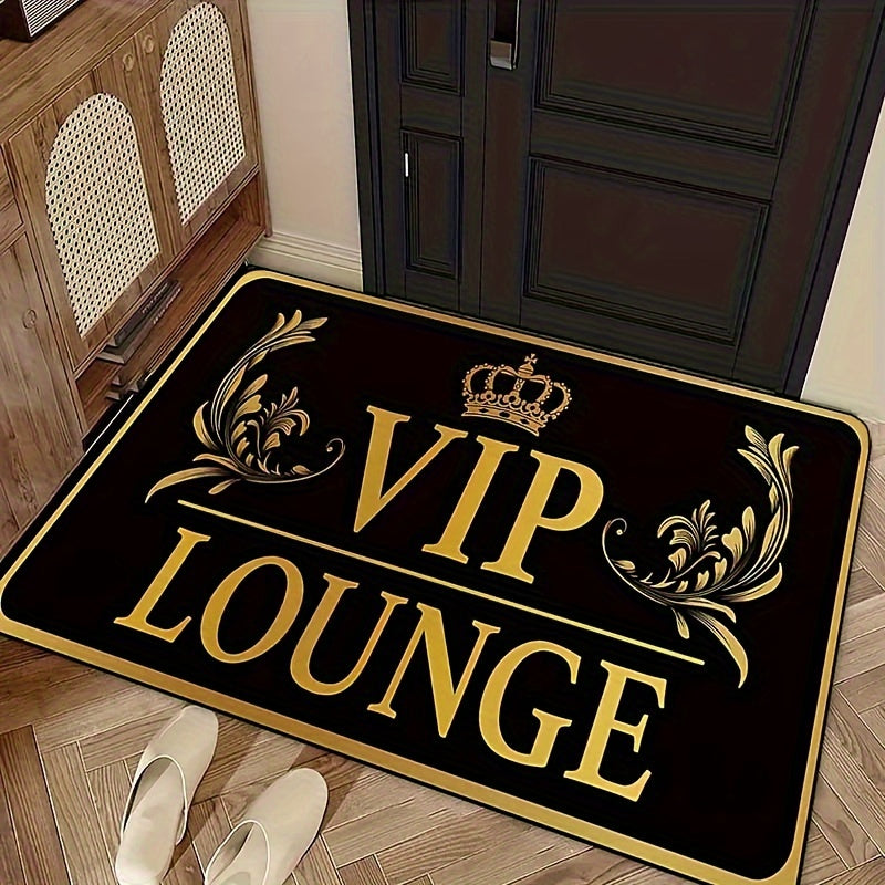 Luxurious VIP Lounge Floor Mat with Soft, Non-Slip Features and Stain-Resistant Properties - Ideal for Enhancing the Decor of Living Rooms and Kitchens, 1 Piece