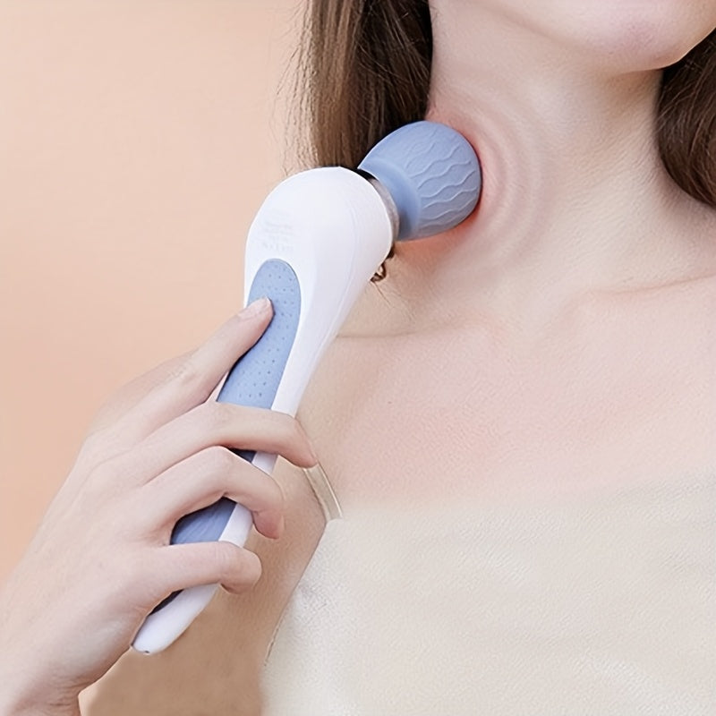 YAOWITHSU Portable Handheld Massager with USB rechargeable battery, provides whole body vibration for neck, back, legs, and waist with 1200mAh battery and ≤36V operating voltage.