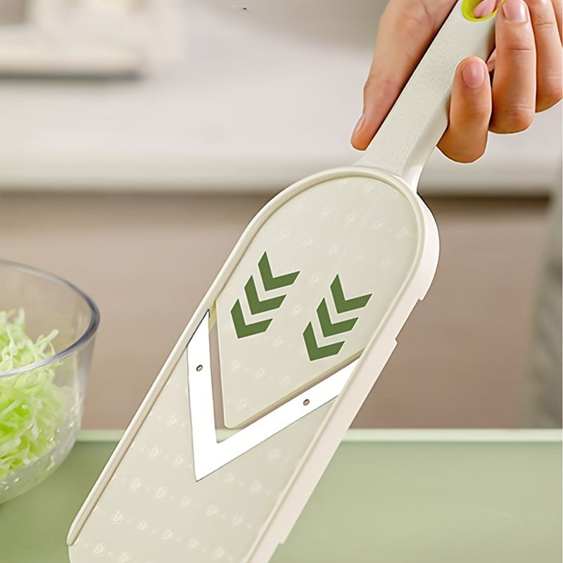 1-piece Manual Cabbage Shredder made of ABS Plastic with Stainless Steel Blade, perfect for slicing and chopping vegetables in the kitchen. This salad prep tool does not require any power and can be used for grinding various vegetables such as cabbage