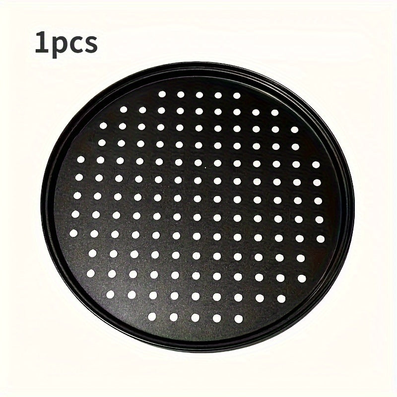 Get your hands on our high-quality non-stick pan, available in 1 or 2 pieces. This durable and ventilated pan delivers crispier results and is oven safe. Measuring 12 inches, it is perfect for both home and restaurant kitchens. The premium perforated