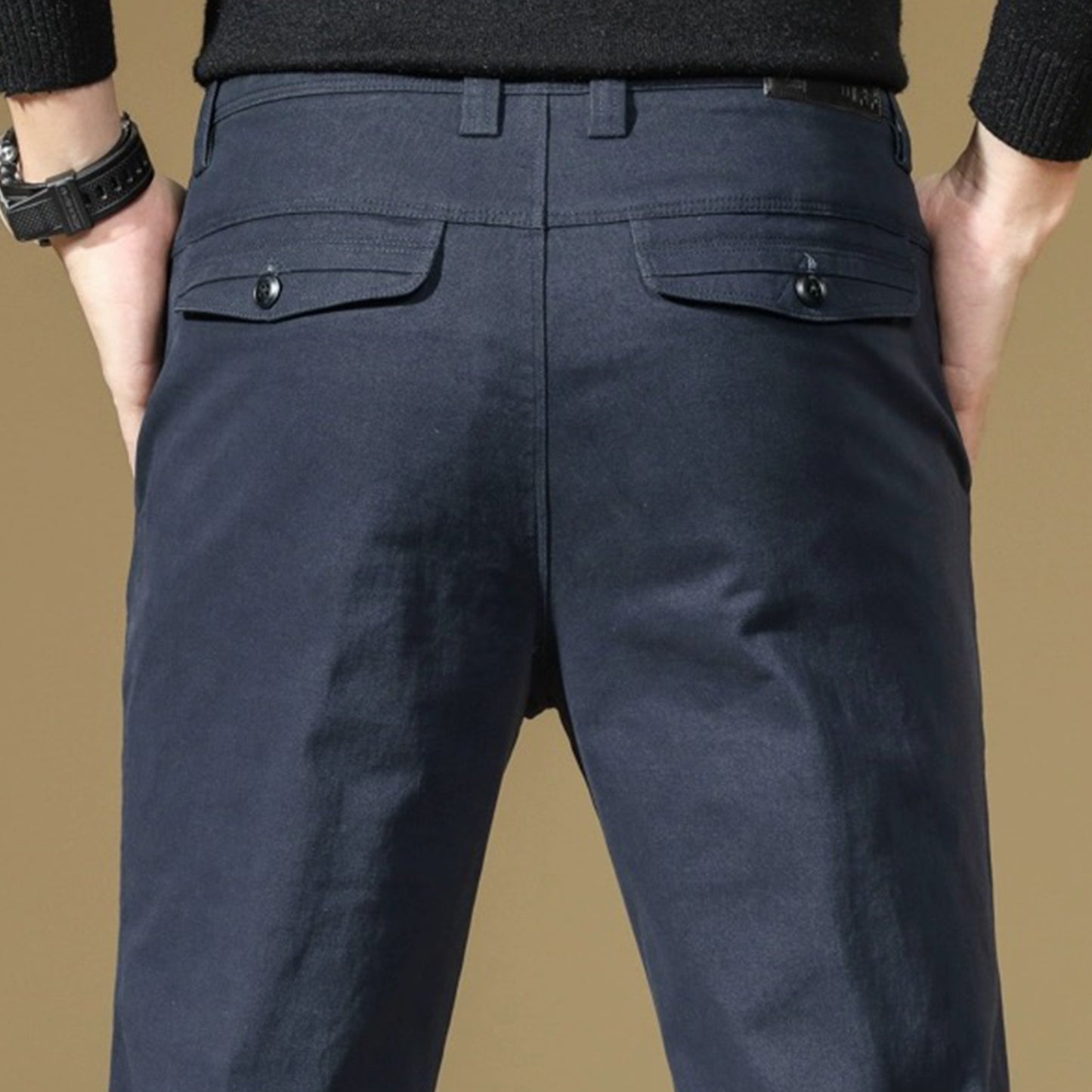 Men's slim fit denim jeans, perfect for outdoor casual wear.