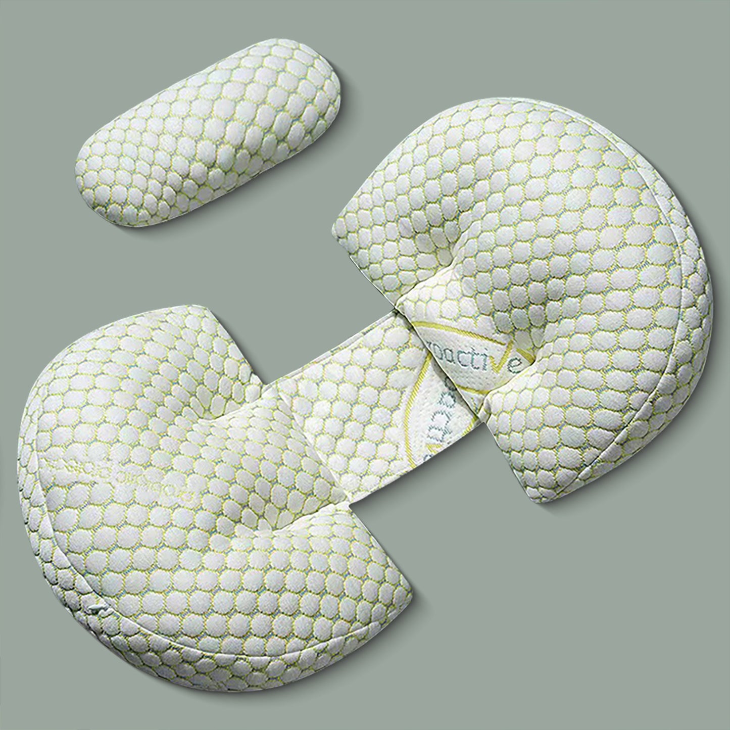 Soft Cotton Pregnancy Pillow, Versatile Nursing Cushion, U-Shaped Polyester Side Sleeper, Supportive Aid for Expecting Moms