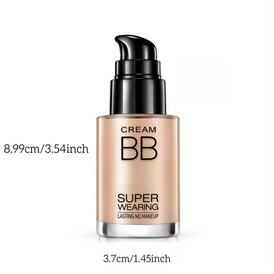 BB cream liquid foundation with long-lasting flawless finish, medium coverage, and moisturizing properties. Suitable for all skin types. Great holiday gift for women.