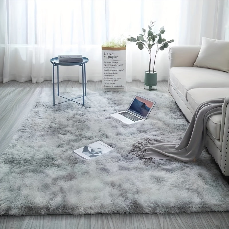 Soft and fluffy area rug, perfect for adding luxury to your bedroom and home decor. Non-slip and machine washable for easy maintenance.