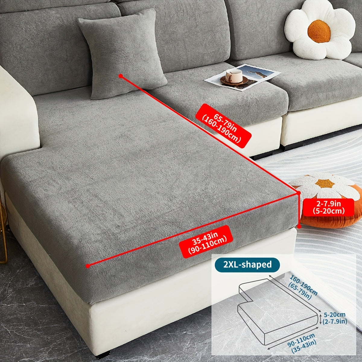 Pet friendly non-slip sofa cover for all seasons, dustproof and universal fit for furniture protection in any room.