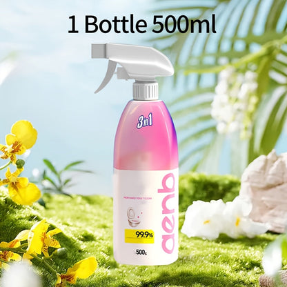 This 500ml bottle of toilet cleaner is perfect for cleaning ceramic surfaces, including toilets, toilet bowls, urinals, and sinks. It has a fresh aroma and helps to deodorize and descale.