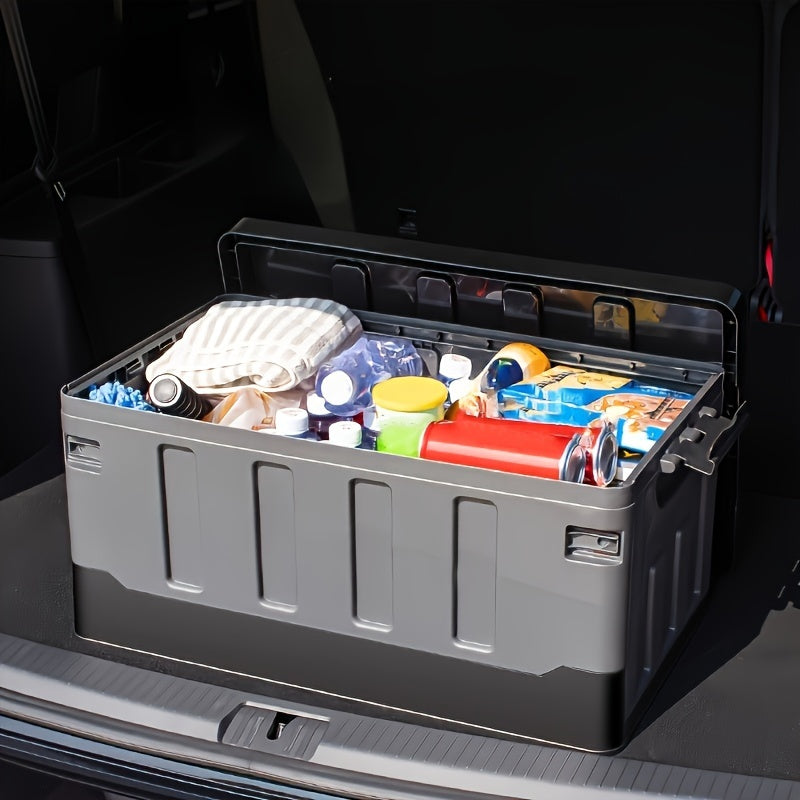 Home car trunk storage box that folds, ideal for outdoor camping and household organization.