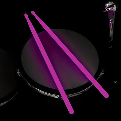 Luminous light up drumsticks for professional drummers and beginners in green.